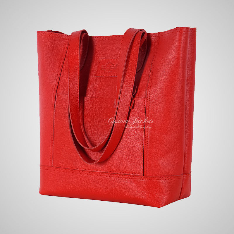 Women's Large Leather Shopper Tote Bag Messenger Shoulder