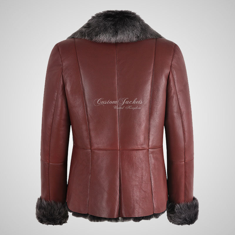 BILBAO Ladies Bordeaux Toscana Sheepskin Jacket