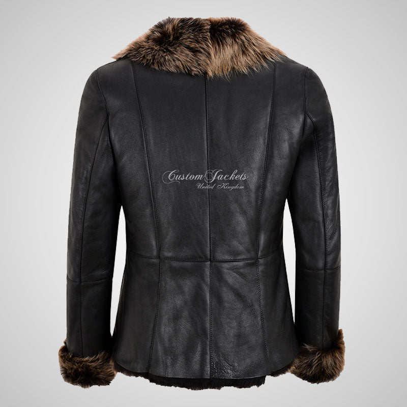 BILBAO Ladies Toscana Sheepskin Jacket Black