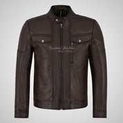 VYP-R Biker Style Fashion Leather Jacket For Mens Soft Leather