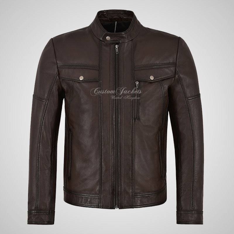 VYP-R Biker Style Fashion Leather Jacket For Mens Soft Leather