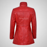 GINVERA Ladies Hip Length Blouson Jacket Soft Lambskin Leather