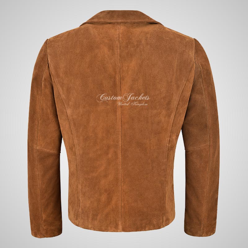 AMERICANA Suede Blazer Vintage Classic Blazer Jacket