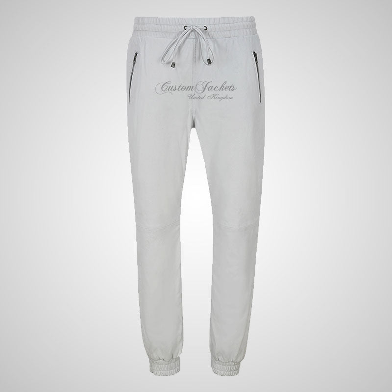 White jogging best sale bottoms mens