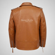 MARLON BRANDO Mens Biker Leather Jacket Moto Leather Jacket