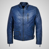 Fallowen Leather Biker Jacket For Mens
