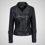 STYLESTAR Ladies Leather Biker Fashion Jacket Soft Lamb Napa Leather