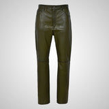 Mens 501 Leather Jeans Leather Pants Soft Leather