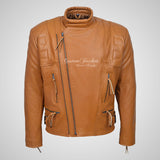 TERMINATOR Biker Leather Jacket For Mens Thick Cow Leather