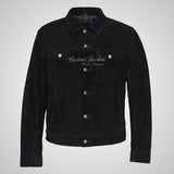 WEST Trucker Suede Jacket Denim Style Shirt Jacket