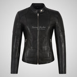 SERAPHINA Ladies Leather Biker Style Jacket
