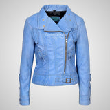 STYLESTAR Ladies Leather Biker Fashion Jacket Soft Lamb Napa Leather