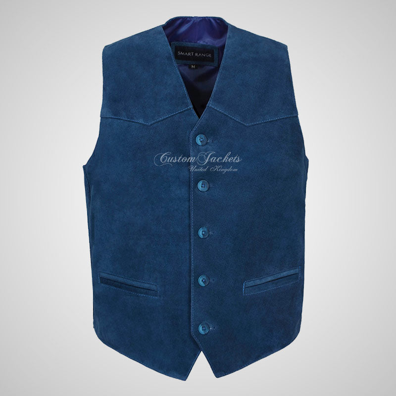 AUTOGRAPH Suede Leather Waistcoat for Mens Silky Soft Suede Vest
