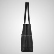 Women's Large Leather Shopper Tote Bag Messenger Shoulder
