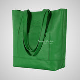 Women's Large Leather Shopper Tote Bag Messenger Shoulder