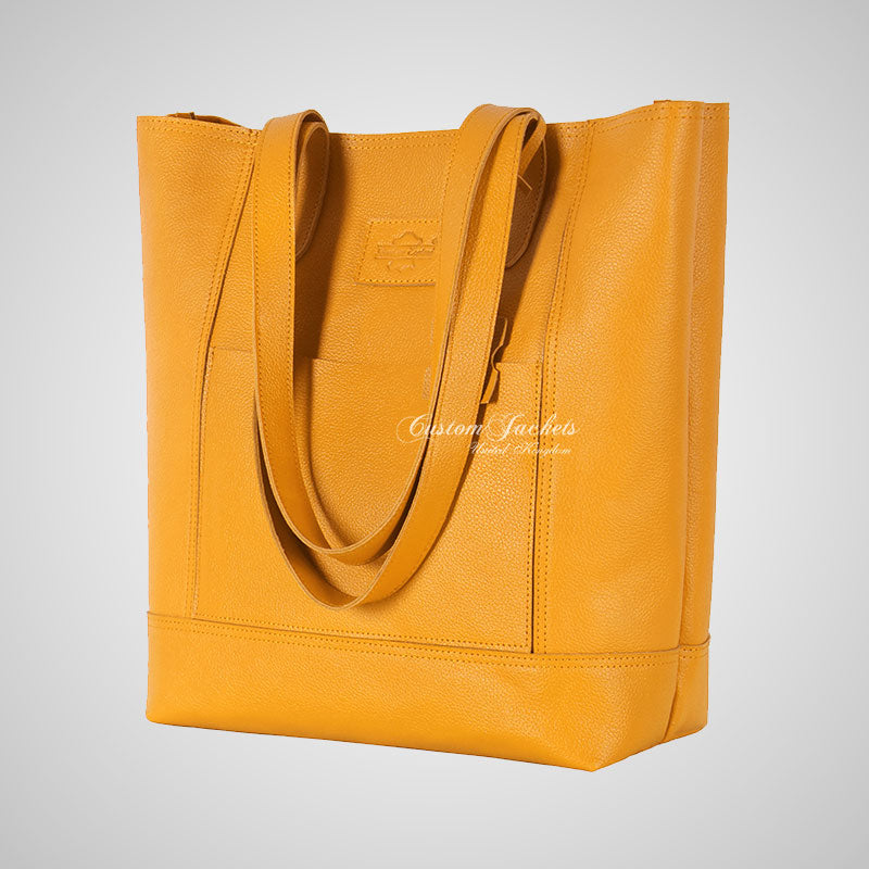 Women's Large Leather Shopper Tote Bag Messenger Shoulder