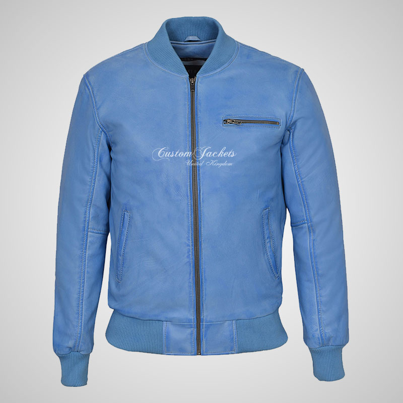 SEVENTIES 70’s Leather Bomber Jacket For Mens