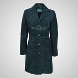 MIDDLETON Ladies Suede Coat Casual Long Leather Blouson Jacket