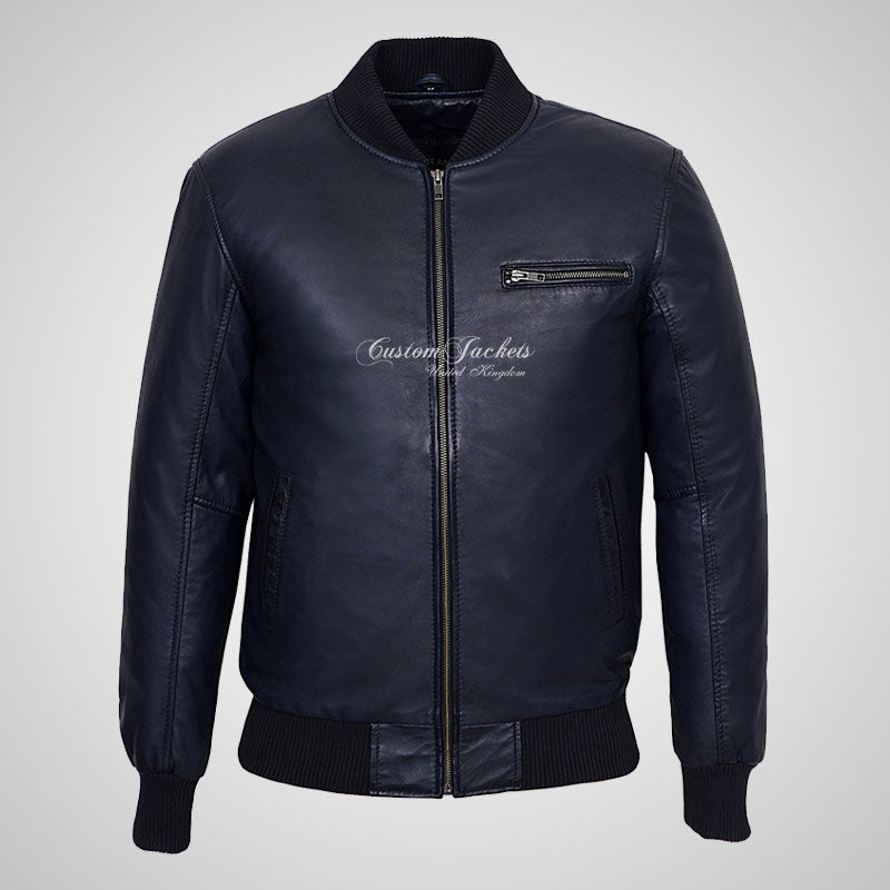 SEVENTIES 70’s Leather Bomber Jacket For Mens