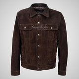 WEST Trucker Suede Jacket Denim Style Shirt Jacket