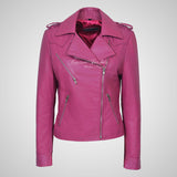 KATE-2 Ladies Biker Style Fashion Leather Jacket