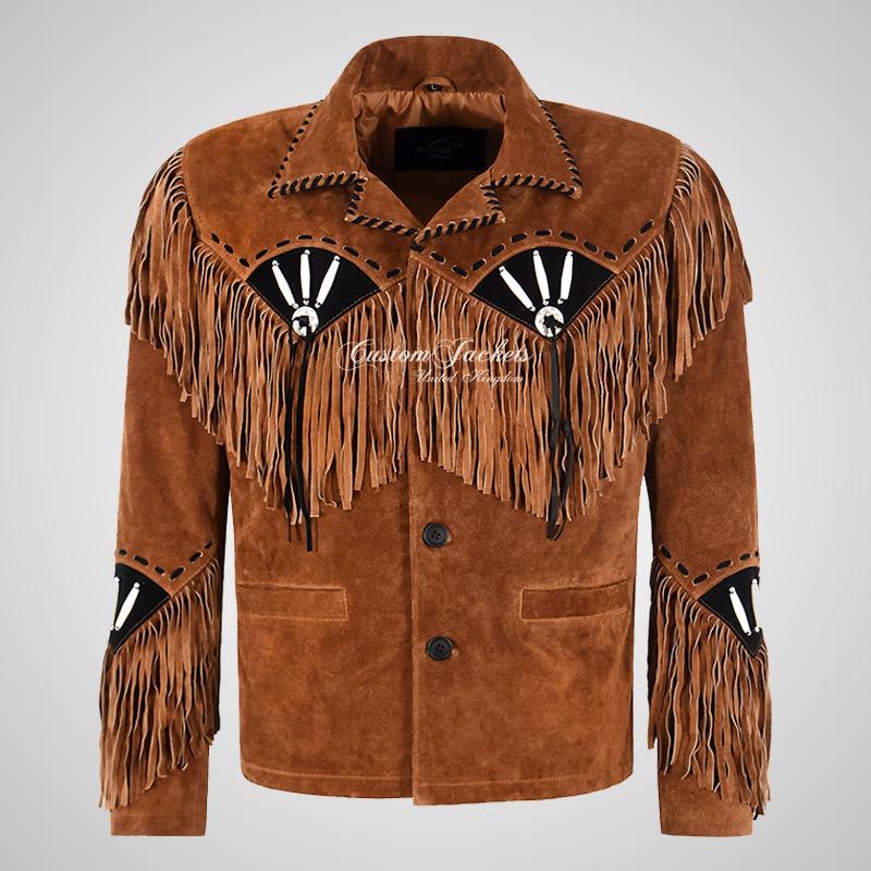 HERITAGE Suede Fringe Jacket American Cowboy Jacket