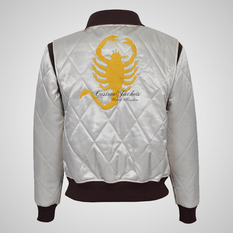 RYAN GOSLING DRIVE Scorpion Jacket Satin Fabric