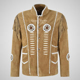 WILD WEST REVIVAL Revival Men's Beaded Fringe Jacket