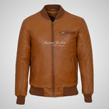 SEVENTIES 70’s Leather Bomber Jacket For Mens