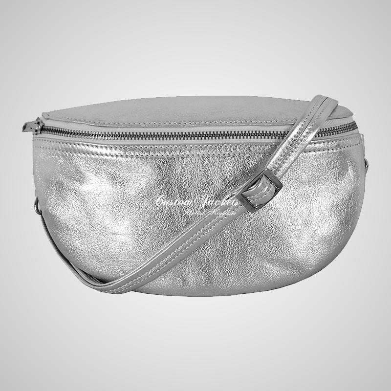 Ladies Crossbody Leather Bum Bag Fanny Pack