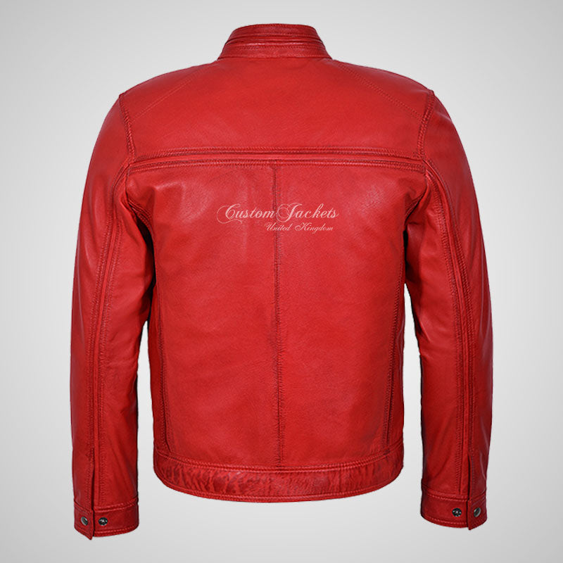 RYE Biker Leather Jacket For Mens Soft Leather Casual Fashion Jacket