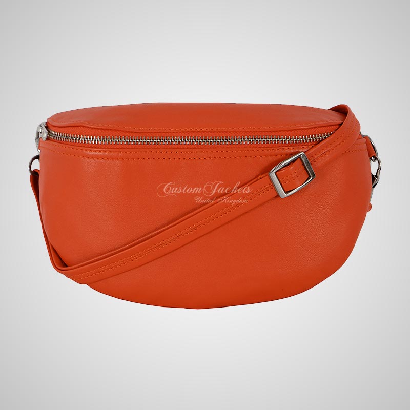 Ladies Crossbody Leather Bum Bag Fanny Pack