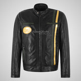SMART RANGE Men's Biker Leather Jacket Fashion Jacket