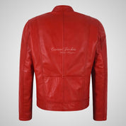 SMART RANGE Men's Biker Leather Jacket Fashion Jacket