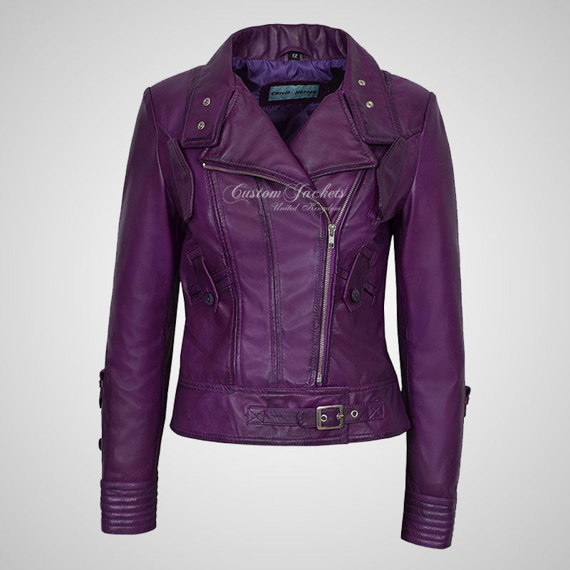 STYLESTAR Ladies Leather Biker Fashion Jacket Soft Lamb Napa Leather