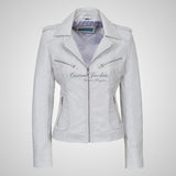 BLAZE Leather Biker Leather Jacket For Women Soft Lambskin Leather