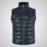 BELGRADE Ladies Puffer Leather Gilet Soft Leather Padded Vest