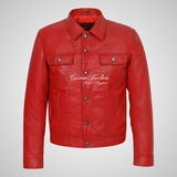 WEST Trucker Leather Jacket Denim Style Shirt Jacket