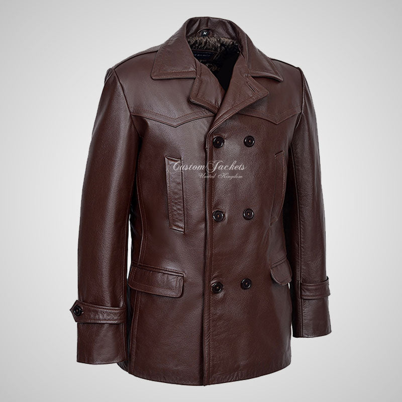 KRIEGSMARINE Mens Leather Pea Coat German Military Leather Jacket kriegsmarine-mens-leather-pea-coat-german-military-leather-jacket