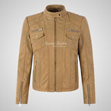 USK Women's Leather Biker Jacket Fitted Fashion Jacket