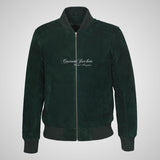 JACK Suede Bomber Jacket Classic Varsity Leather Jacket