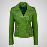 CATWALK Ladies Leather Biker Jacket Soft Lambskin Leather