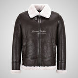ASPEN B3 Sheepskin Flying Jacket Brown Shearling Aviator Jacket
