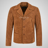 AMERICANA Suede Blazer Vintage Classic Blazer Jacket