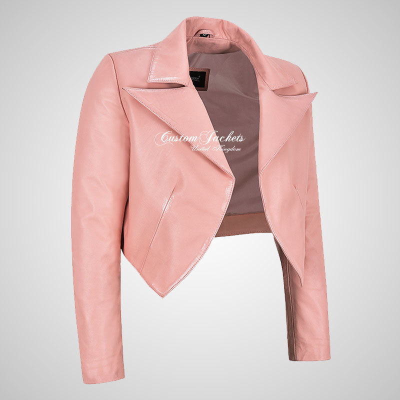 LUISA Ladies Leather Bolero Jacket Short Fitted Jacket – Custom