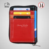 Ladies Small Pouch Wallet RFID Protected Card Holder