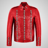 EDWARDIAN Elegance Men's Vintage Parade Leather Jacket