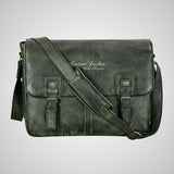 Men's Leather Laptop Bag Briefcase Satchel Shoulder Messenger Bag