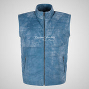 GIL Leather Padded Gilet for Mens