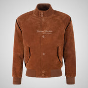CRUZ Men’s Suede Bomber Blouson Jacket